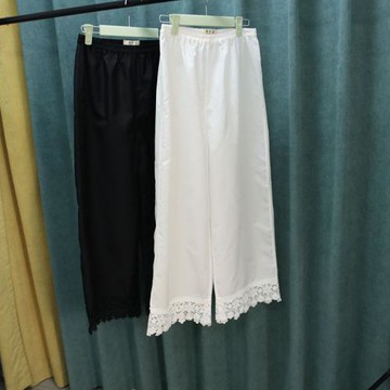 2023新款打底褲寬松休閑舒適真絲棉褲子漢服防透襯褲開叉裙內搭褲