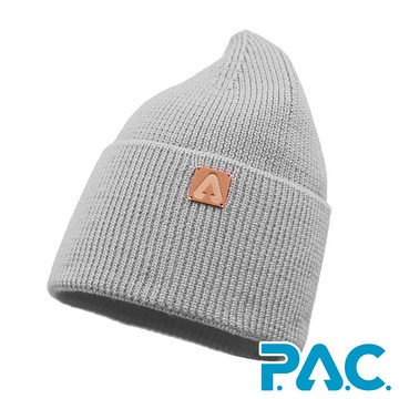 【PAC 德國】LEANA美麗諾羊毛帽(PAC40101004灰/透氣/保暖/針織帽/毛線帽/羊毛帽/抗臭/奶嘴帽)