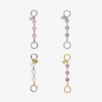 S'AIME 三顆愛心延長鍊 愛心鍊條 包包鍊條 短掛鍊 金屬掛鏈 包包鍊條 包配件 包包延長鍊