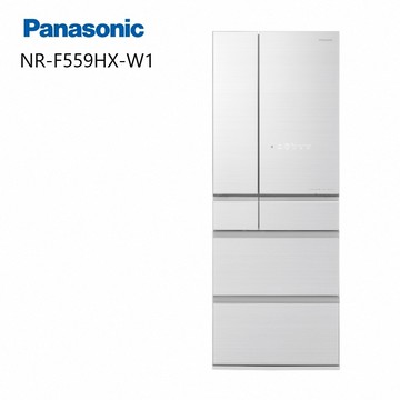 【Panasonic 國際牌】NR-F559HX-W1 550L 日製六門變頻玻璃冰箱(無框玻璃) 翡翠白 (含基本安裝)