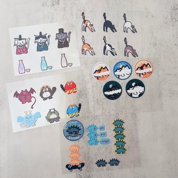 轉印手繪貼紙組(小)_5款_加購區 單買滿300才出貨