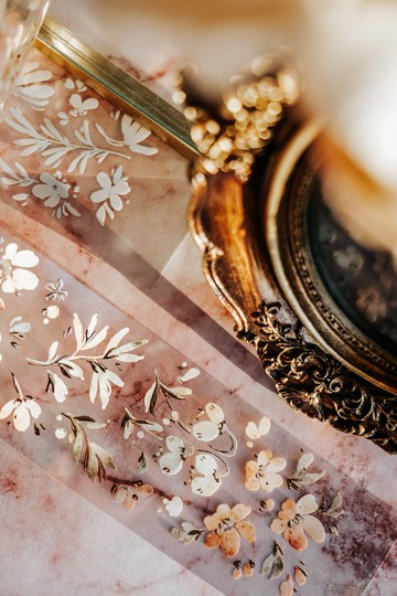 凋零之時 亮面玫瑰金PET膠帶(特油加白墨含離型紙)