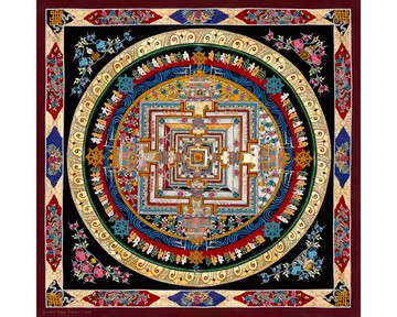 復古時輪曼陀羅——稀有的藏傳藝術