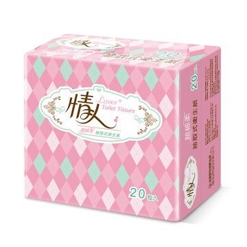 情人 抽取式衛生紙(100抽x20包x3串/箱)
