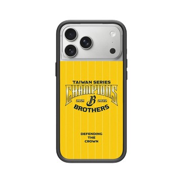 iPhone 17 Pro Max Mod NX -邊框背蓋組合 (相機按鈕) 黑 - 職棒-中信兄弟 Brothers - 2022中信兄弟總冠軍紀念款-榮耀黃