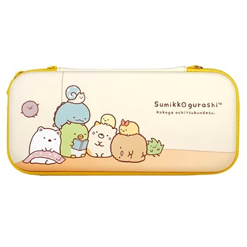 Sumikkogurashi 角落生物 Nintendo Switch 專用硬殼收納包  尺寸 26x13x4 公分  附掛手腕繩  讀書款  1盒
