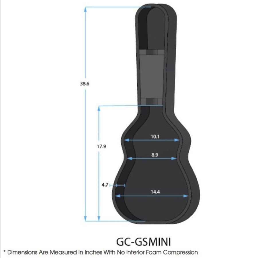 GATOR GC-GSMINI Taylor GS ミニアコースティックギター用 ハードケース