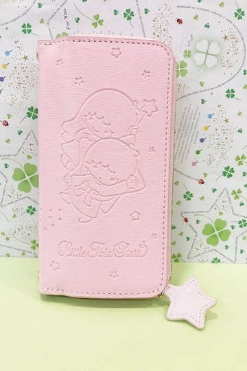 【震撼精品百貨】Little Twin Stars KiKi&LaLa 雙子星小天使~IPONE 6摺疊零錢包-#72402