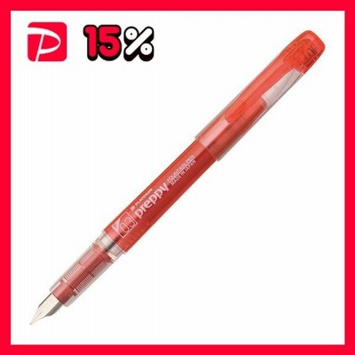 （まとめ） プラチナ 万年筆 プレピー 細字レッド（セリースパック入） PSQ-300 #11-2 1本 〔×30セット〕