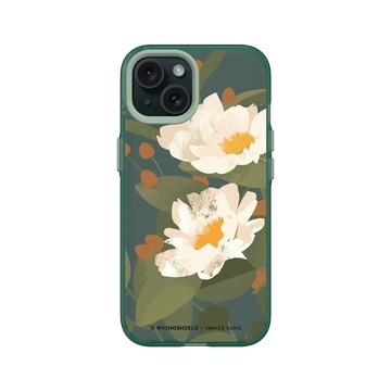 iPhone 15 Clear 憂墨綠 - Janice Sung - Flora 花