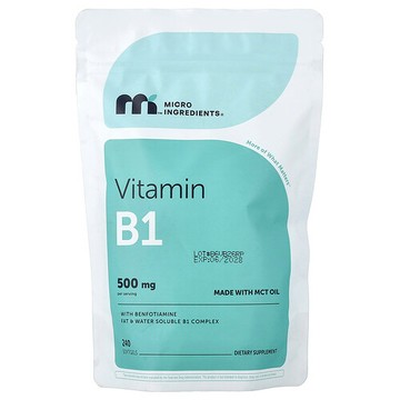 Micro Ingredients, 含苯磷硫胺的維生素 B1，240 粒軟膠囊