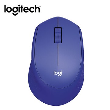 Logitech 羅技 M331 靜音滑鼠-藍