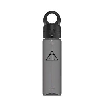 磁吸水壺 AquaStand Tritan 800cc - 附吸管 黑 - 哈利波特 Harry Potter - 死神的聖物