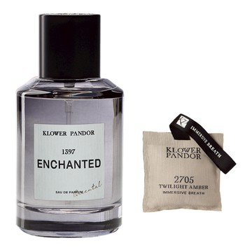 KLOWER PANDOR 記憶香氛 輕香日常組 荒野玫瑰香水 + 暮光琥珀 空間香氛包  1套