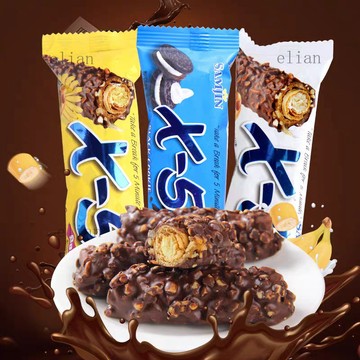 台灣出貨 免運韓國原進口x5巧剋力棒香蕉味巧剋力棒代可可脂夾心長條充飢能力棒