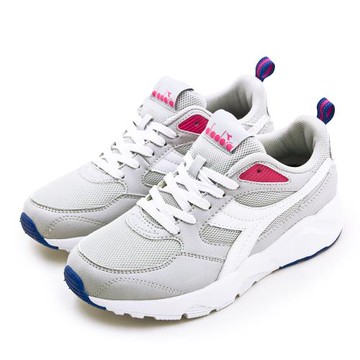 【DIADORA】女 迪亞多那 運動生活時尚慢跑鞋 潮流復古系列 灰白桃 33680