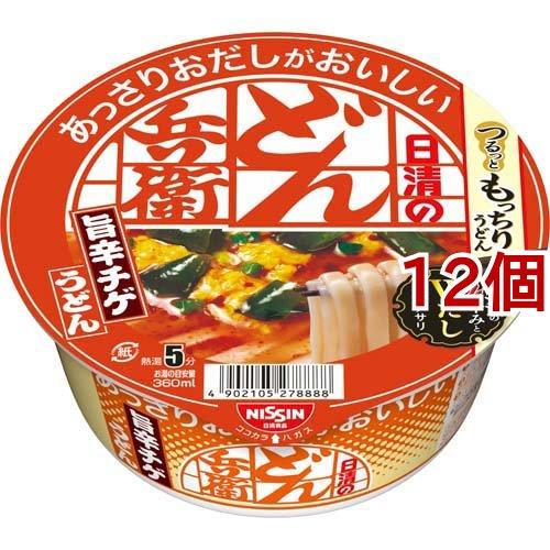 日清のあっさりおだしがおいしいどん兵衛 旨辛チゲうどん 69g*12個セット  日清のどん兵衛