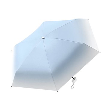 五折漸變色雨傘摺疊傘加固加厚晴雨傘黑膠學生女防曬防紫外線傘