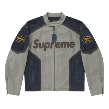 VANSON LEATHERS CORDURA COTTON JACKET DENIM