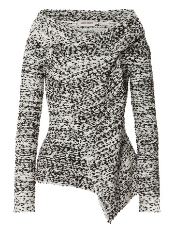 alberta ferretti jacket with crossover neckline