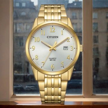 ［甜蜜贈禮］【CITIZEN 星辰】限量 紳士日期手錶-39mm BI5009-58A