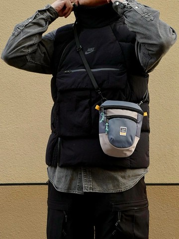 Tsanggoods手機包小斜挎包山系戶外機能防水輕便露營斜背小包撞色