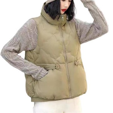 【米蘭精品】現貨+預購 頂級真羽絨背心90%鴨絨羽絨衣秋冬保暖上衣大碼休閒女裝-楓葉壓紋女外套3色74mw6