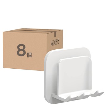 懶角落 壁掛基礎牙刷架 單個 尺寸約5x3.6x5cm ABS材質  8個