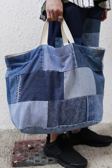 Patchwork Denim Tote Bag 牛仔拼布大袋