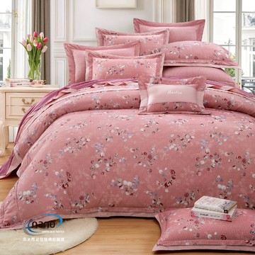 七件式床罩組/純粹好棉/2407花苞仙子(粉)