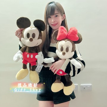 正版米奇米妮娃娃 迪士尼Disney 12英吋 米奇玩偶 米妮抱枕 米老鼠 絨毛娃娃 交換禮物 生日禮物 情人節禮物