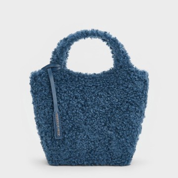 Arlys 仿羊毛手提包