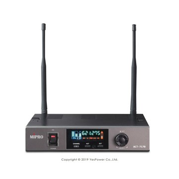 ACT-717B MIPRO UHF單頻道接收機/手持.領夾.副廠耳掛麥克風 三選一/一年保固/台灣製