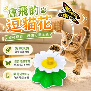 【台灣出貨】電動飛蝴蝶｜自動貓玩具｜旋轉電動貓玩具｜電動逗貓棒｜電動小鳥玩具｜寵物玩具｜逗貓器