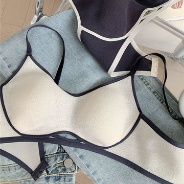 Xuan♥內衣女無痕夏季薄款透氣兔耳杯無鋼圈收副乳防下垂大胸顯小文胸罩