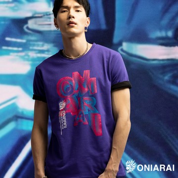 【買1送1】賽博龐克大文字短TEE - BLUE WAY 鬼洗い