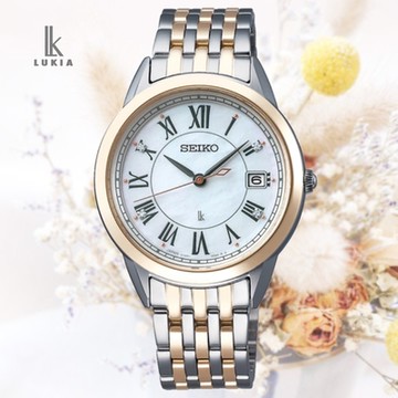 SEIKO精工 LUKIA Solar 太陽能 珍珠母貝淑女腕錶 送禮 禮物推薦 SUT396J1/V147-0CR0KS_SK028