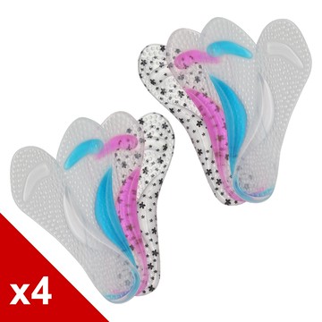 糊塗鞋匠 優質鞋材 C30 豆豆按摩七分墊 4雙