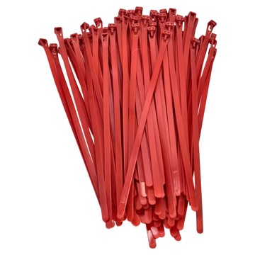 POLYWELL 寶利威爾 可鬆式束線帶 300 x 8mm PW15-T65-0098 100條  8 x 300mm  紅色