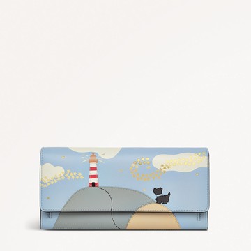 Radley London Womens Leather Lighthouse Large Large Flapover Matinee - Blue Large