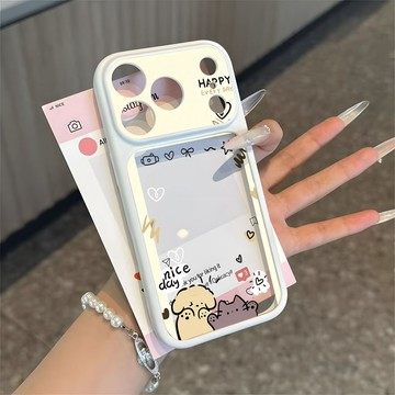 狗狗相框手機殼iPhone18潮17plus蘋果16promax防摔15卡通13 12 11