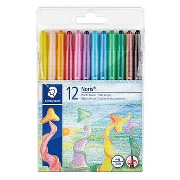 施德樓 STAEDTLER快樂學園旋轉蠟筆MS221NWP12/12色