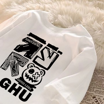 美式潮牌印花短袖 t恤女  短袖上衣 美式短袖 顯瘦上衣 重磅短袖 美式復古上衣 潮牌 t恤 精品短袖 個性上衣