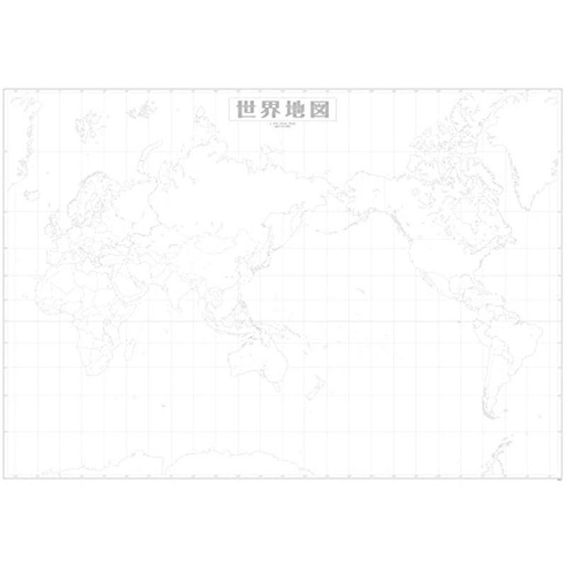 世界白地図