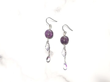 順心 / 紫水晶 / 可改耳夾