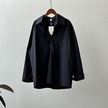 【巴黎精品】現貨+預購 襯衫長袖上衣-百搭薄款一粒扣襯衫女裝2色a1ee46