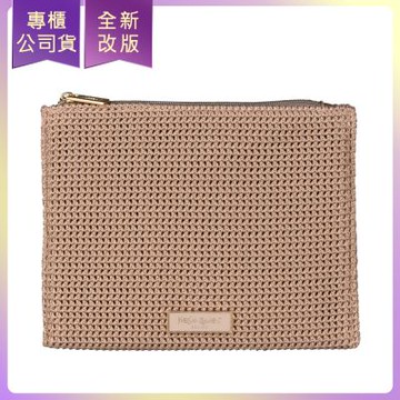 *YSL聖羅蘭 編織經典隨身小包(棕色)