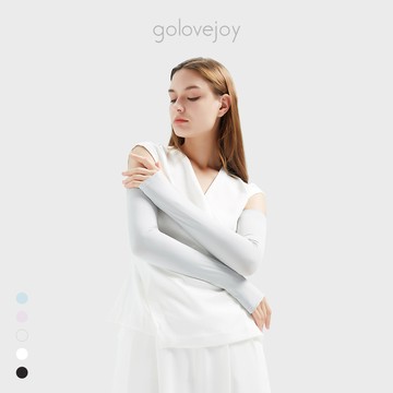 【Golovejoy】輕薄冰涼 防曬袖套 涼感 冰絲 透氣 / 靜謐灰色