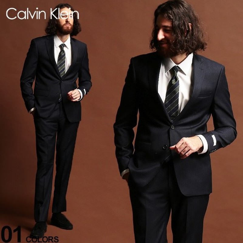 カルバンクライン スーツ Ck Calvin Klein ストレッチ ピンストライプ シングル 2ツ釦 2b Navy Slim Fit ブランド メンズ ウール ノータック Ckmabry5uzx212 通販 Lineポイント最大0 5 Get Lineショッピング