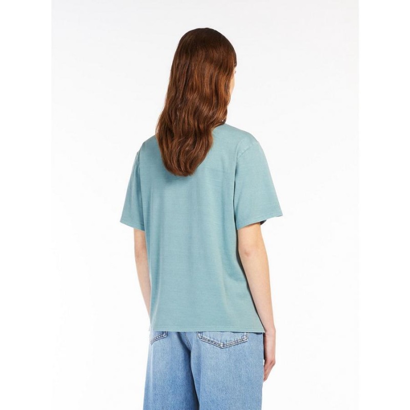 【セール40%OFF】 MAX MARA  WEEKEND  レディース コットン ジャージー 半袖Tシャツ  `ジェイドグリーン`  PALMI-T-SHIRT セール40%OFF】 MAX MARA WEEKEND レディース コットン